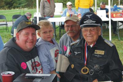 Davis Boys with Lt. Gottfried Dolias